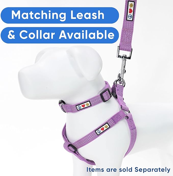Pawtitas Dog Harness Small Sized Dog Orchid Purple Dog Harness Step in from a Senior Dog to a Puppy Harness Adjustable Reflective Dog Harness S Reflective Dog Vest