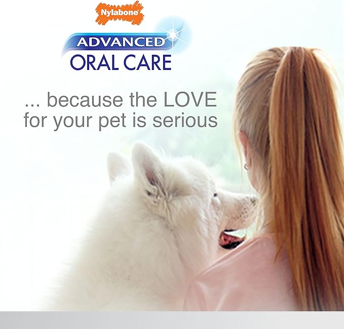 Nylabone Advanced Oral Care Senior Dog Dental Kit with Cushiony Soft-Bristle Toothbrush Senior 3 Count