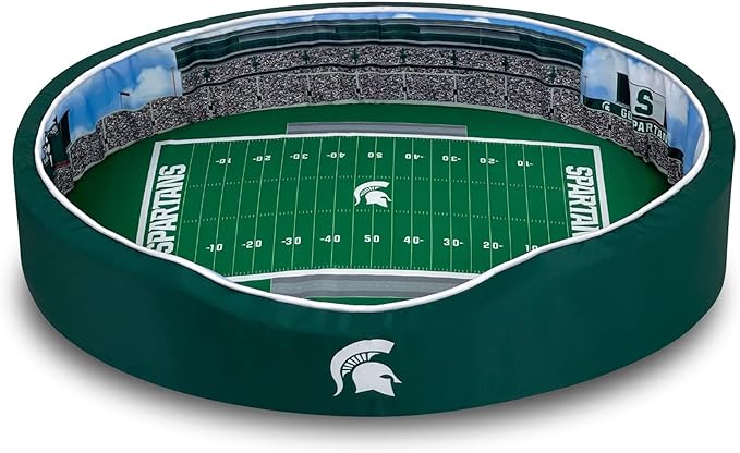 StadiumSpot Oval Dog Bed (Michigan State, Small)