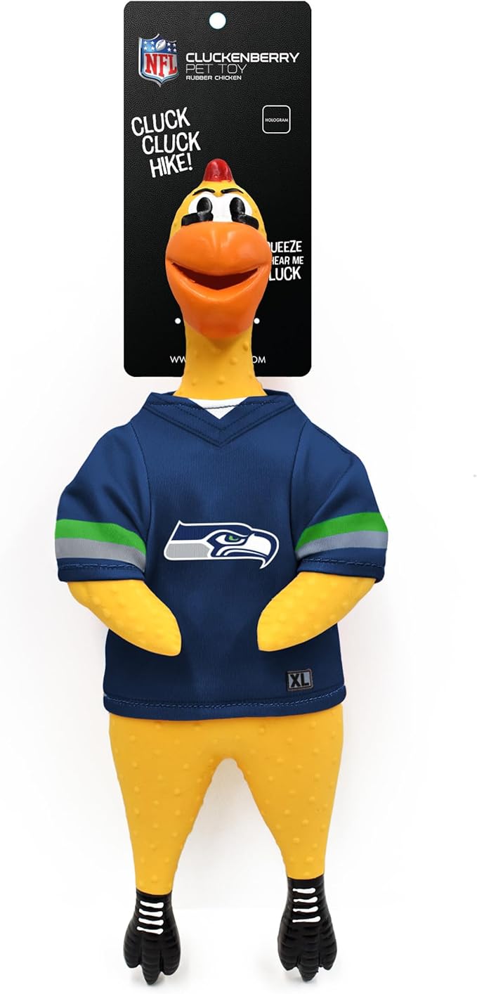 Littlearth NFL Team Rubber Chicken Toy
