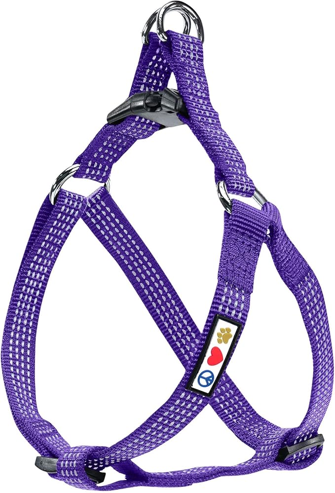 Pawtitas Dog Harness for Large Dogs Purple Dog Harness Step in from a Senior Dog to a Puppy Harness Adjustable Reflective Dog Harness S Reflective Dog Vest