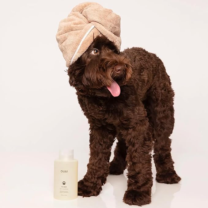 OUAI Fur Bébé Pet Shampoo, Mercer Street Scent - Dog Shampoo and Coat Wash for Hydrating, Cleansing and Adding Shine - Pet Supplies by OUAI (16 Fl Oz)