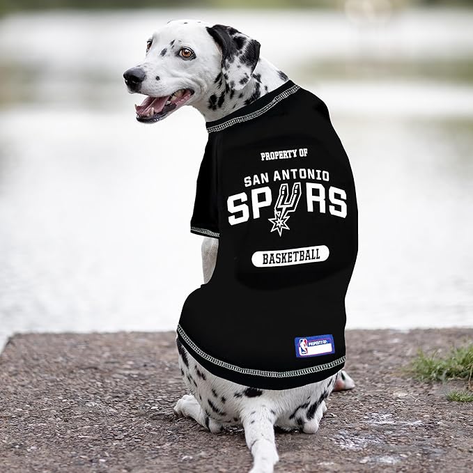 Pets First NBA Licensed Hoodies & T-shirt for Dogs & Cats, SAN Antonio Spurs, X-Small