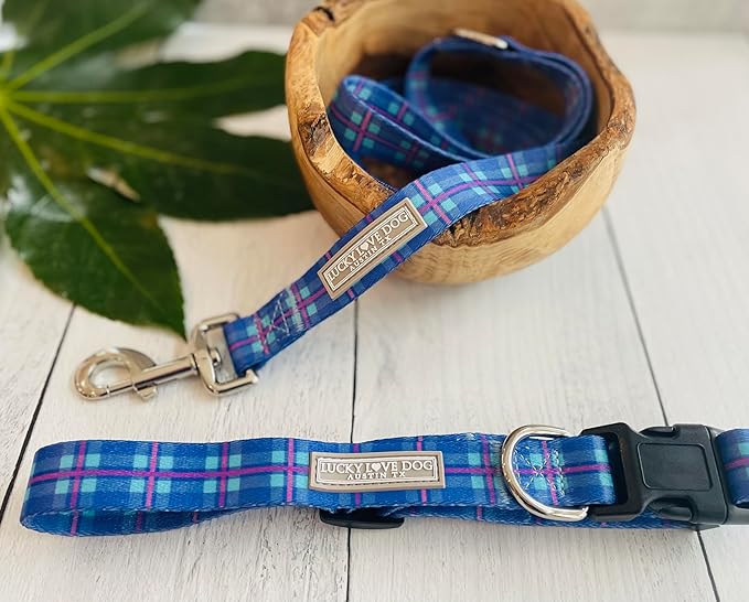 Lucky Love Dog - Adjustable Dog Collar with Easy Click Buckle for Small to Large Dogs, Durable, & Comfortable for Male & Female Dogs, Pet Collar for Puppies & Adult Ones - Scotty, Large