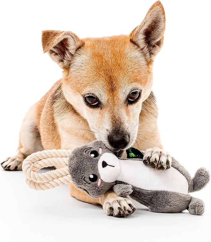 Arctic Collection Dog Toys | Jumbo Sized Artie The Arctic Hare | Cute, Durable, & Sustainable Plush Chew Toys for Dogs 50 lbs & up | Eco Friendly & 100% Recycled Materials