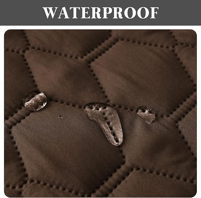 100% Double-Sided Waterproof Dog Bed Set Sofa Furniture Kid's Cat/Dog Blanket Sofa Pet Mattress, Dog Blanket for Couch Protection,Double-Sided (52"x82"(1 Per Pack), Coffee/Dark Grey)