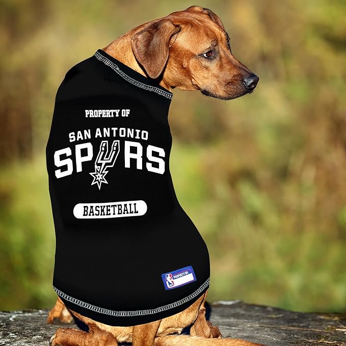 Pets First NBA Licensed Hoodies & T-shirt for Dogs & Cats, SAN Antonio Spurs, X-Small