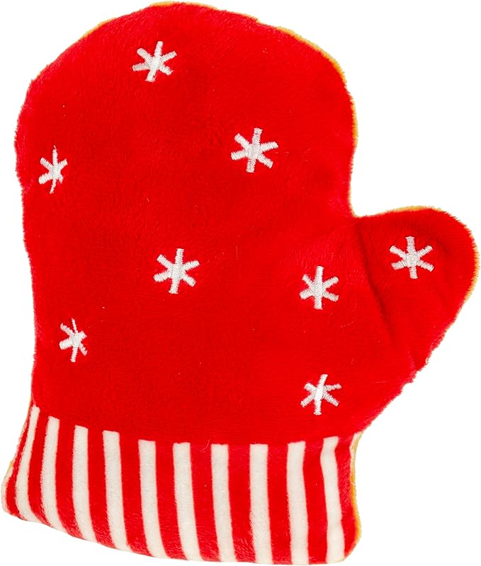 Giftable World Holiday Plush Pet Toy Fun for Christmas Designs with Squeaker Dog Chew Toy (6" Holiday Snowman Cookies 2 Pcs)