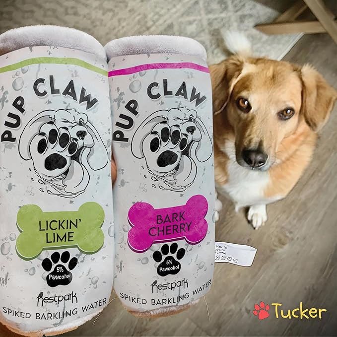 Pup Claw Dog Toys - Funny Cute Plush Dog Toys with Squeaker - Parody Dog Toy (2 Pack) (Original Pack)
