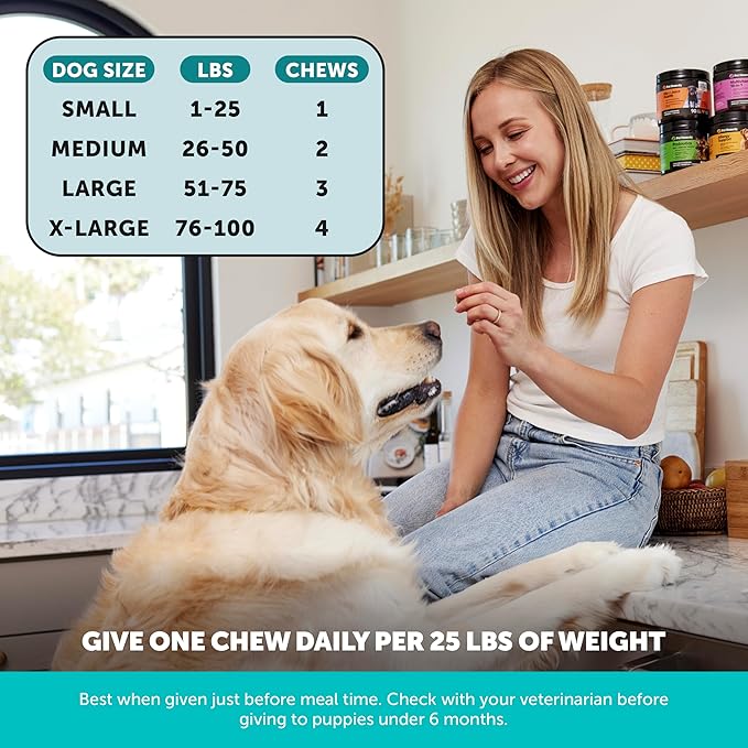Pet Honesty Natural Hemp Calming Chews for Dogs - Dog Anxiety Relief - Calming Aid Supplement with Valerian Root, Chamomile, + Magnesium - Stress, Separation & Thunder Support - (Chicken, 90 Count)