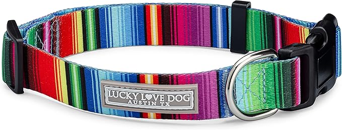Lucky Love Dog - Adjustable Dog Collar with Easy Click Buckle for Small to Large Dogs, Durable, & Comfortable for Male & Female Dogs, Pet Collar for Puppies & Adult Ones - Nacho, Small