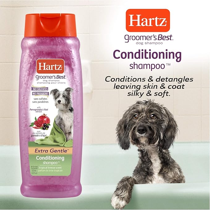 Hartz Groomers Best 3 in 1 Conditioning Shampoo for Dogs 18 oz