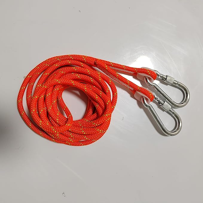 Outdoor Hanging Bungee Dog Toy, Interactive Tether Tug of War Toy for Pitbull Small to Large Breeds, Tree Tugger Rope with Spring Pole, 2 Dog Rope Toys
