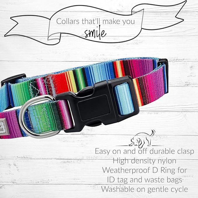 Lucky Love Dog - Adjustable Dog Collar with Easy Click Buckle for Small to Large Dogs, Durable, & Comfortable for Male & Female Dogs, Pet Collar for Puppies & Adult Ones - Nacho, XS