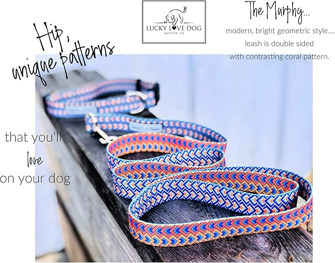 Lucky Love Dog - Adjustable Dog Collar with Easy Click Buckle for Small to Large Ones, Durable, & Comfortable for Male & Female Dogs, Pet Collar for Puppies & Adult Dogs - Murphy, Extra Large