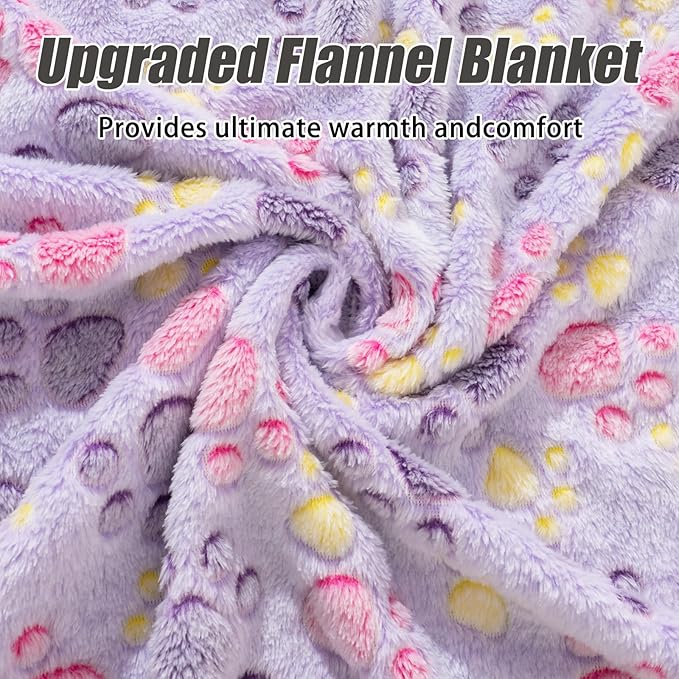 Dog Blankets for Dogs, 3 Pack Large Blanket Medium Blanket Dog Cat Soft Fuzzy Blankets Washable,Comfort Flannel,Fuzzy Soft Blankets for Dogs,Pet Blanket,Reversible Cow Print,41 x 31 inch,Black