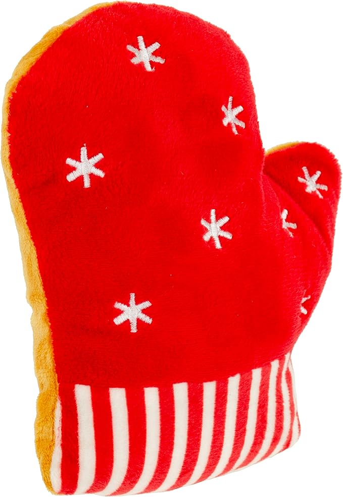 Giftable World Holiday Plush Pet Toy Fun for Christmas Designs with Squeaker Dog Chew Toy (6" Holiday Snowman Cookies 2 Pcs)