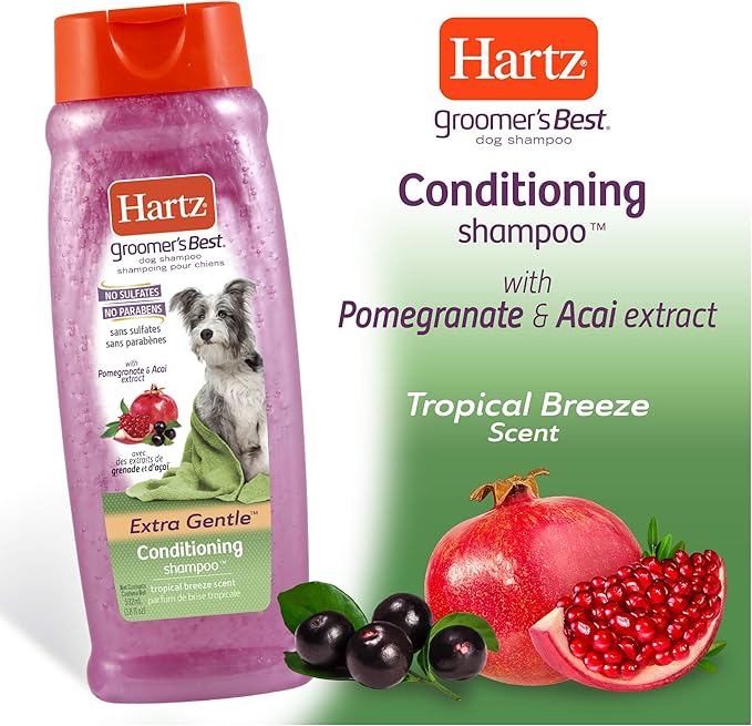 Hartz Groomers Best 3 in 1 Conditioning Shampoo for Dogs 18 oz