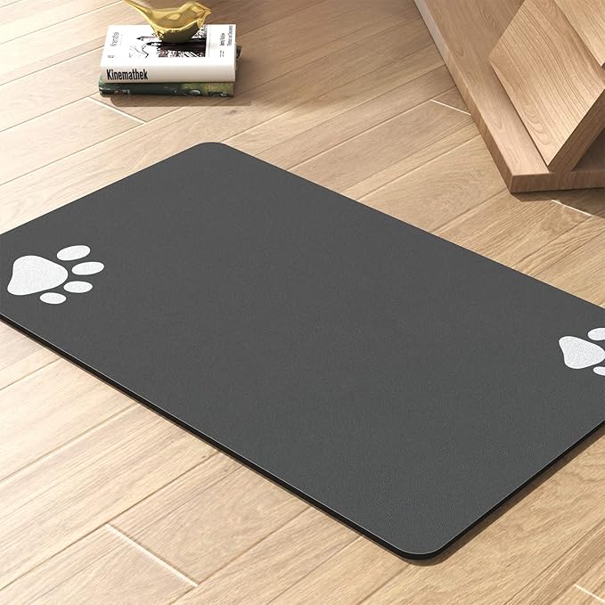 Pet Feeding Mat - Absorbent Mat for Food and Water Bowl - Quick Dry Dog Water Dispenser - Pet Supplies for Messy Drinkers