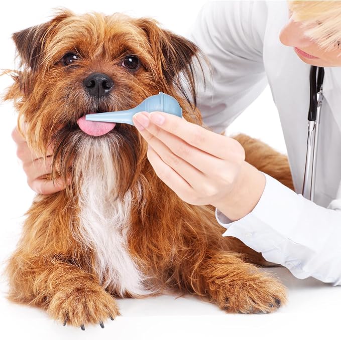 7 Pack Tube Feeding Kit for Puppies Puppy Feeding Tube Include 3 Pack 8 FR Red Give Food Pipes 3 Pack 10 ml 30 ml 60 ml Syringes Bulb Syringe for Lamb Goat Small Dog Whelping Kitten Measuring Watering