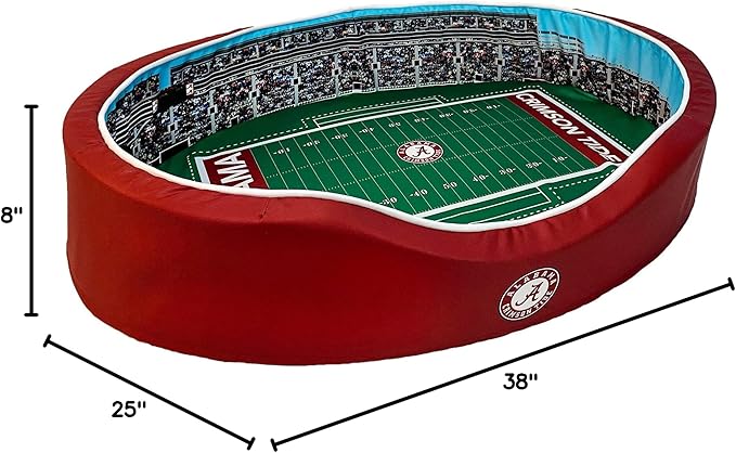 StadiumSpot Oval Dog Bed (Alabama, Small)