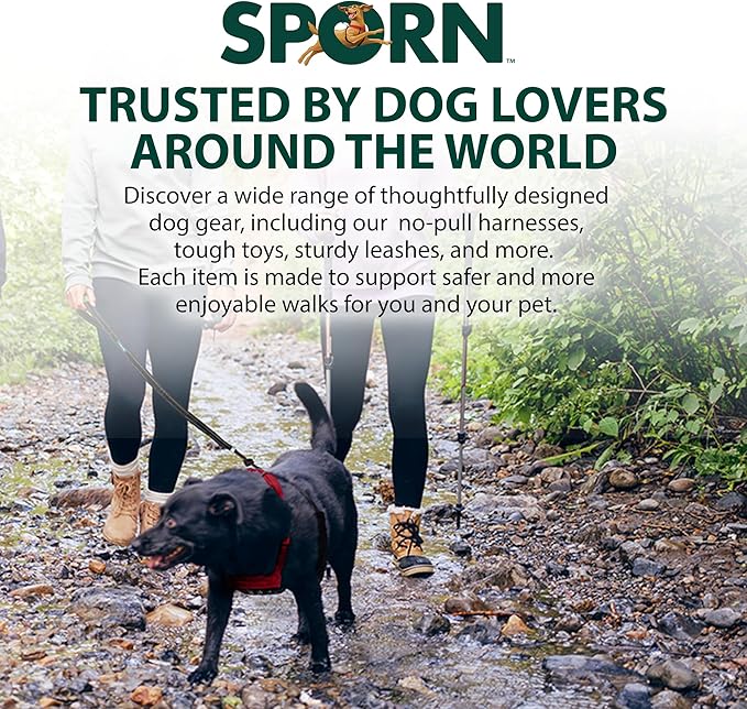 Sporn No Pull Dog Harness for Small-Sized Dogs - Black Mesh, Heavy Duty Nylon, Breathable, Lightweight, Adjustable, Padded, Soft & Easy, Anti-Pull Body Halter, Small Dog Harness for Puppies