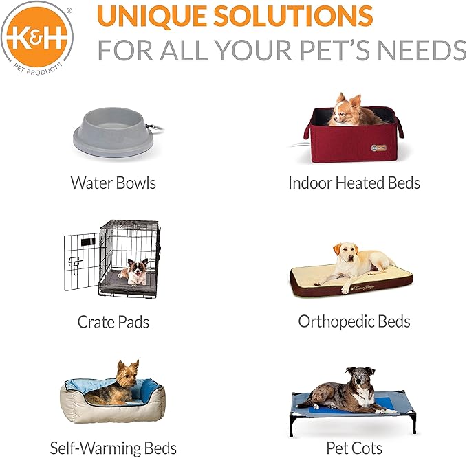 K&H Pet Products Coolin' Pet Pad Dog Mat, Portable Dog Cooling Mat for Travel or in Home, Perfect for Carriers, Crates, Outdoor Houses, Yards, Porches, Pet Beds & More - Medium 20 X 15in Chill Blue