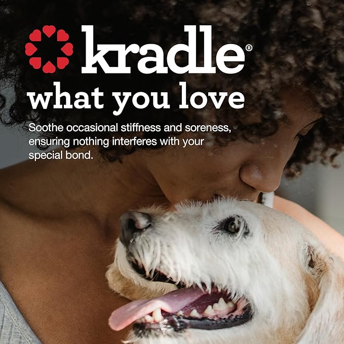 Kradle Daily Hip & Joint Chews for Dogs - Mobility & Joint Supplement for Dogs - Soft Chews with Glucosamine, Chondriotin, MSM & Hyaluronic Acid (75-Count Chews & 4oz Spray)