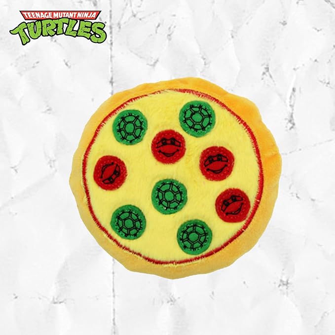 Teenage Mutant Ninja Turtle Official Merchandise | TMNT Toys | Nesting Plush Dog Toy | Pizza Box with Pizza Slices | Great for Interactive Play