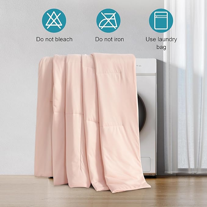 NTBAY Cooling Throw Blanket, Japanese Double-Sided Cold Tech Fabric Cooling Blanket for Dogs, Q-Max 0.43, 50x60 Inches, Coral Pink