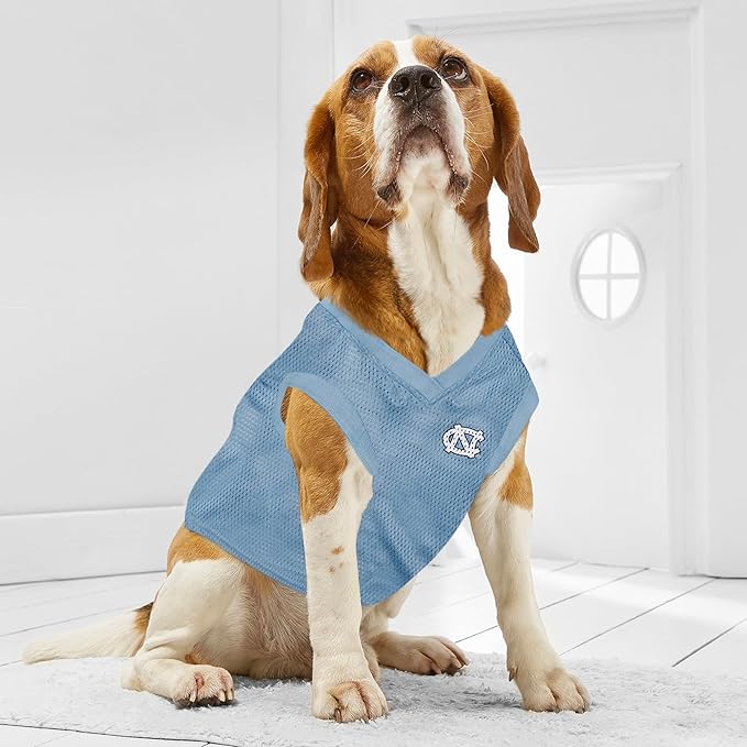 Pets First NCAA North Carolina Tar Heels Basketball Jersey for Dogs & Cats, Large - Licensed North Carolina Tar Heels Pet Tank Jersey, UNC-4020-LG