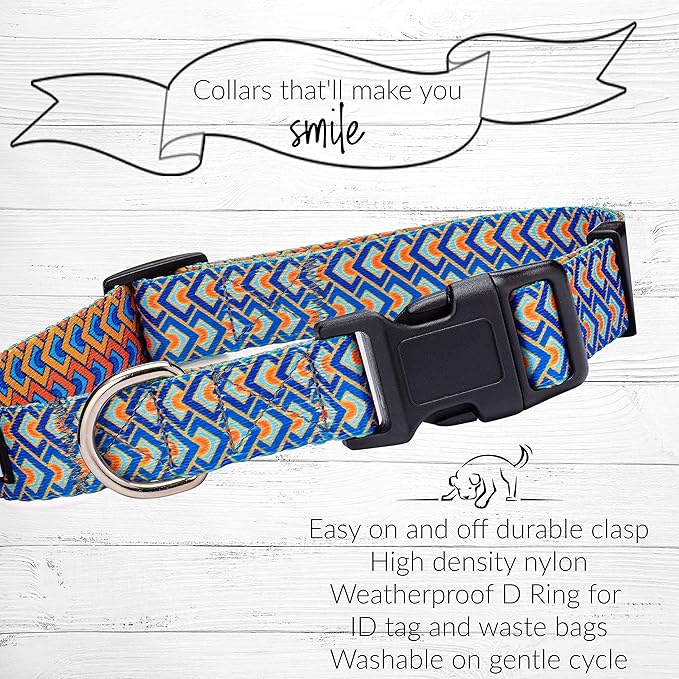 Lucky Love Dog - Adjustable Dog Collar with Easy Click Buckle for Small to Large Ones, Durable, & Comfortable for Male & Female Dogs, Pet Collar for Puppies & Adult Dogs - Murphy, Extra Large