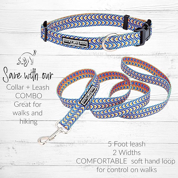 Lucky Love Dog - Adjustable Dog Collar with Easy Click Buckle for Small to Large Ones, Durable, & Comfortable for Male & Female Dogs, Pet Collar for Puppies & Adult Dogs - Murphy, Extra Large