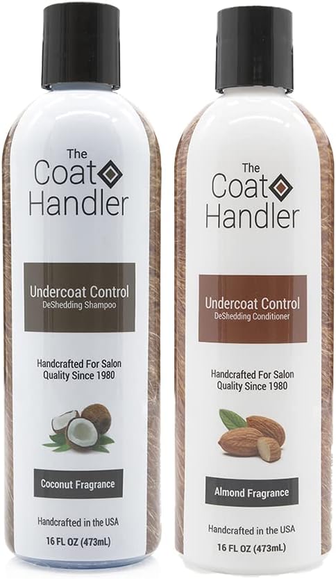 Undercoat Control deShedding Dog Shampoo and Conditioner Bundle, 16 oz - Combats and Reduces Shedding, Undercoat Removal, Omega 3 & 6 Rich, Vitamin E Strengthens The Hair Follicle
