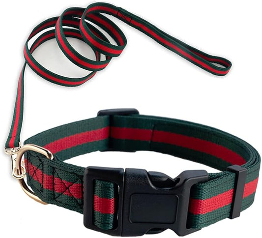 Premium Dog Collar and Leash,Safety and Durable Pet Collars Leashes,Luxury Fashion Dog Collar Gift Set for Puppy Small Dogs