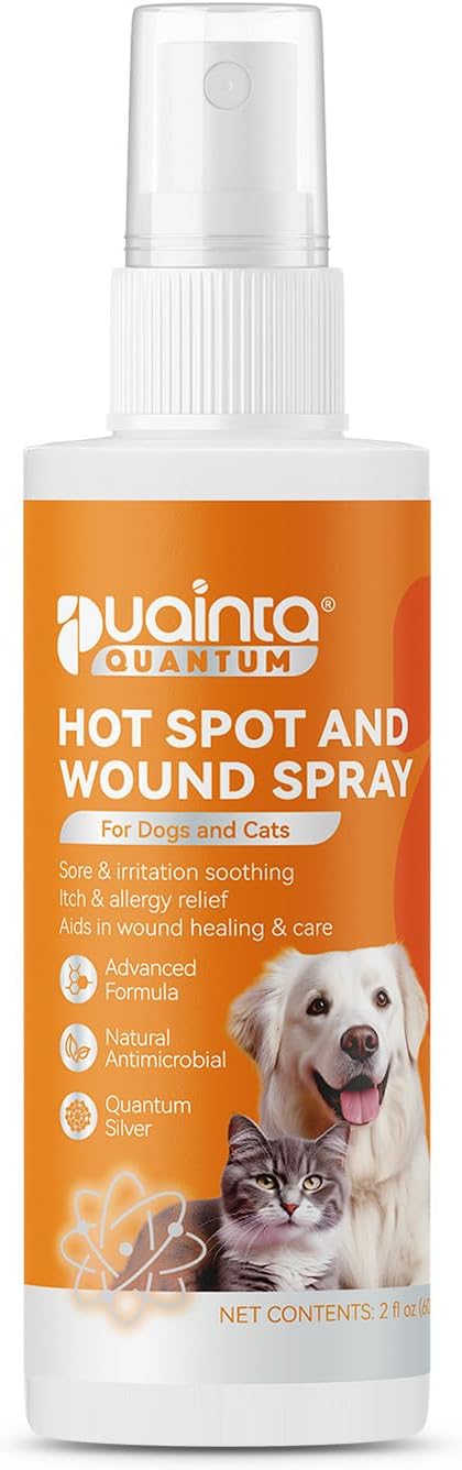 Hot Spot Spray for Dogs, Upgraded Pipot Skin Spray for Dogs, Itch Relief and Hot Spot Treatment for Dogs, Supports Skin Infections and Irritations for All Animals, 2oz