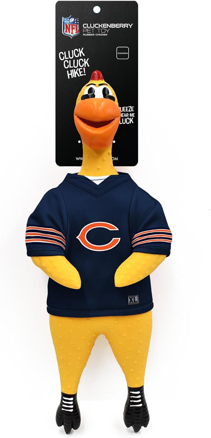 Littlearth NFL Team Rubber Chicken Toy