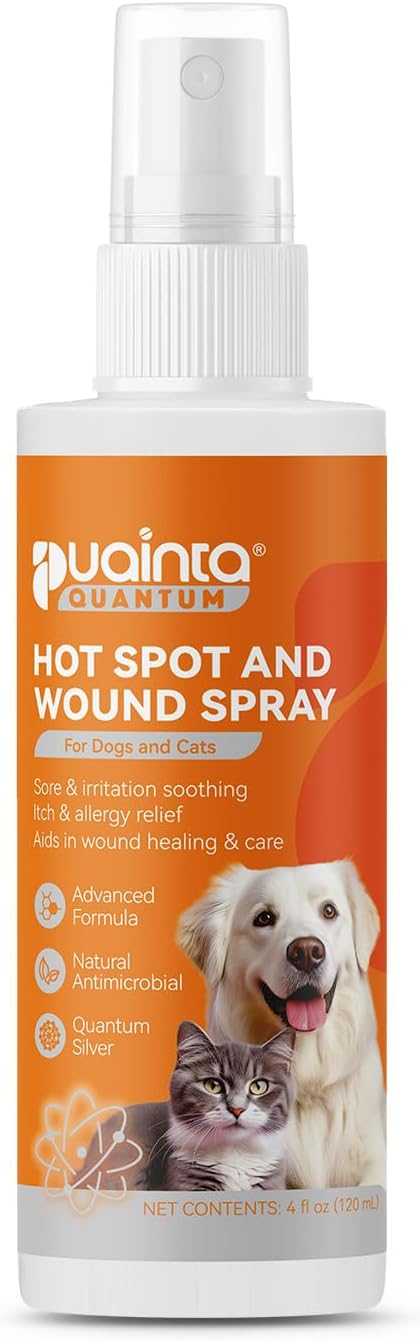 Hot Spot Spray for Dogs, Upgraded Pipot Skin Spray for Dogs, Itch Relief and Hot Spot Treatment for Dogs, Supports Skin Infections and Irritations for All Animals, 4oz