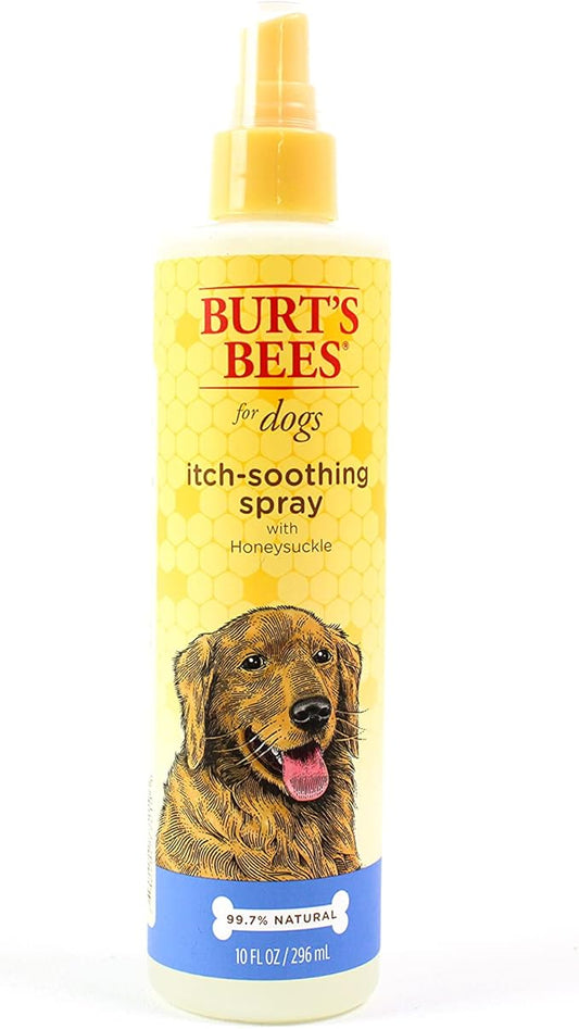 Burt's Bees for Pets Itch Soothing Spray with Honeysuckle, 95% Natural Origin Formulas, Dog Spray for Itchy Dogs, Dog Spray Itchy Skin Relief, 10oz
