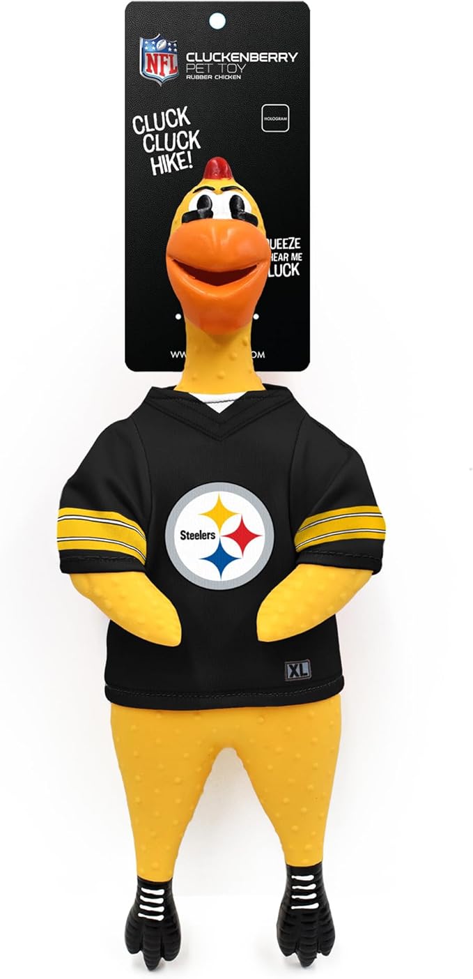 Littlearth NFL Team Rubber Chicken Toy