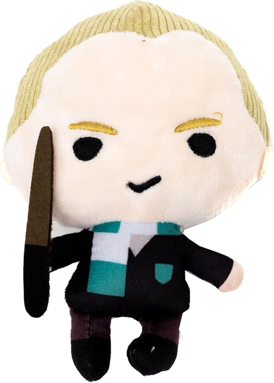 Buckle-Down The Wizarding World of Harry Potter Squeaky Plush Dog Toy for Large, Medium & Small Dogs, Draco Malfoy Standing Charm Full Body Pose, 2.5" x 5.5"