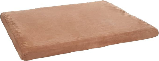 Dog Bed with Removable Cover – 36x27 Pet Bed - 3-Inch Egg Crate Style Foam Orthopedic Dog Bed, Microsuede, and Non-Slip Crate Bed by PETMAKER (Clay)