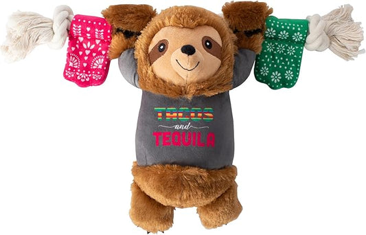 Fringe Studio Plush Dog Toy, Tacos & Tequila, Pet Shop Collection (314158)