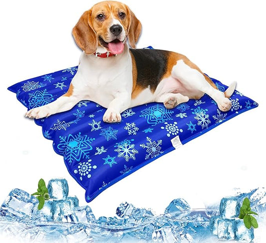 Dog Cooling Mat for Dogs and Cats, Suitable for All Pets, Durable Fabric for Better Sensation, Keeping Pets Cool in Summer Heat (Large), 29.5" x 29.5"
