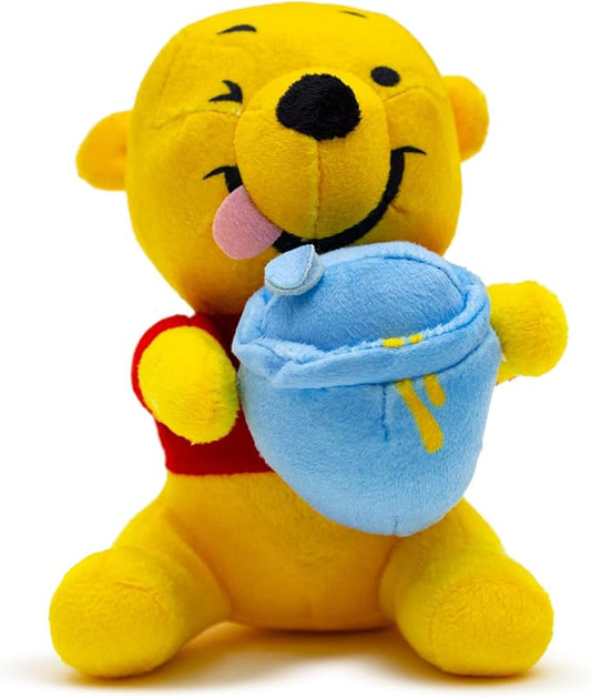 Buckle-Down Disney Dog Toy, Winnie The Pooh Winking Hunny Pot Sitting Pose Pet Toy, Plush