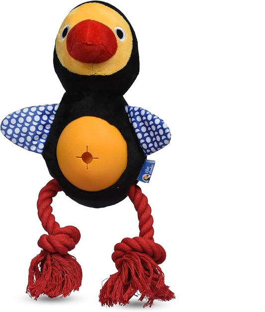 Dodo Treat Dispensing Dog Toy; Dodo Bird Dog Toy with Rope Legs for Chewing