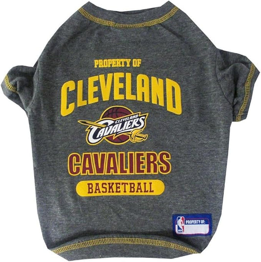 Pets First NBA Licensed Hoodies & T-shirt for Dogs & Cats, Clevel& Cavaliers, Medium