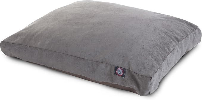 Majestic Pet Shredded Memory Foam Dog Bed Large with Removable Washable Cover – Rectangle Orthopedic Dog Bed–Durable Dog Crate Bed-Flat Dog Bed for Senior Dogs - (44x36) L - Villa - Vintage