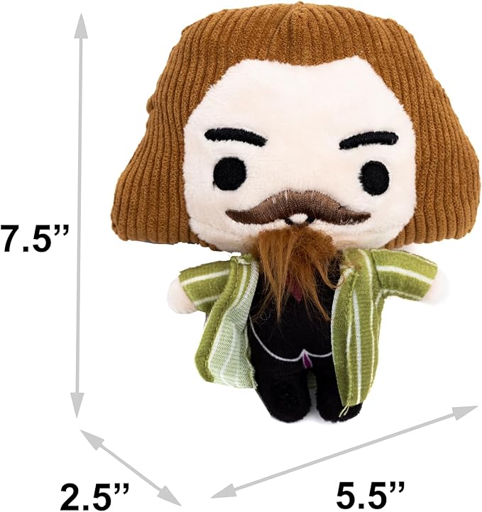 Buckle-Down The Wizarding World of Harry Potter Squeaky Plush Dog Toy for Large, Medium & Small Dogs, Sirius Black Standing Charm Full Body Pose, 2.5" x 5.5"