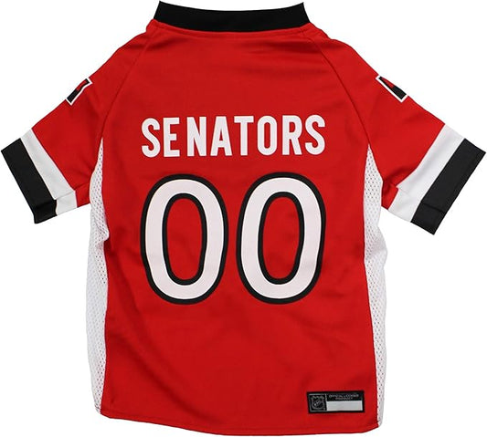 NHL Ottowa Senators Jersey for Dogs & Cats, X-Large. - Let Your Pet be a Real NHL Fan!